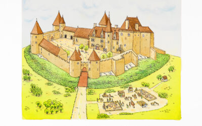 Le château de Châteauneuf en BD