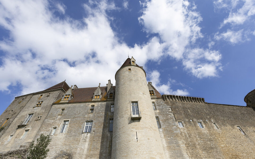 Vue du château depuis les fossés