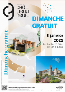 Dimanche 5 janvier 2025<br><b>Entrée gratuite</b> @ Château de Châteauneuf