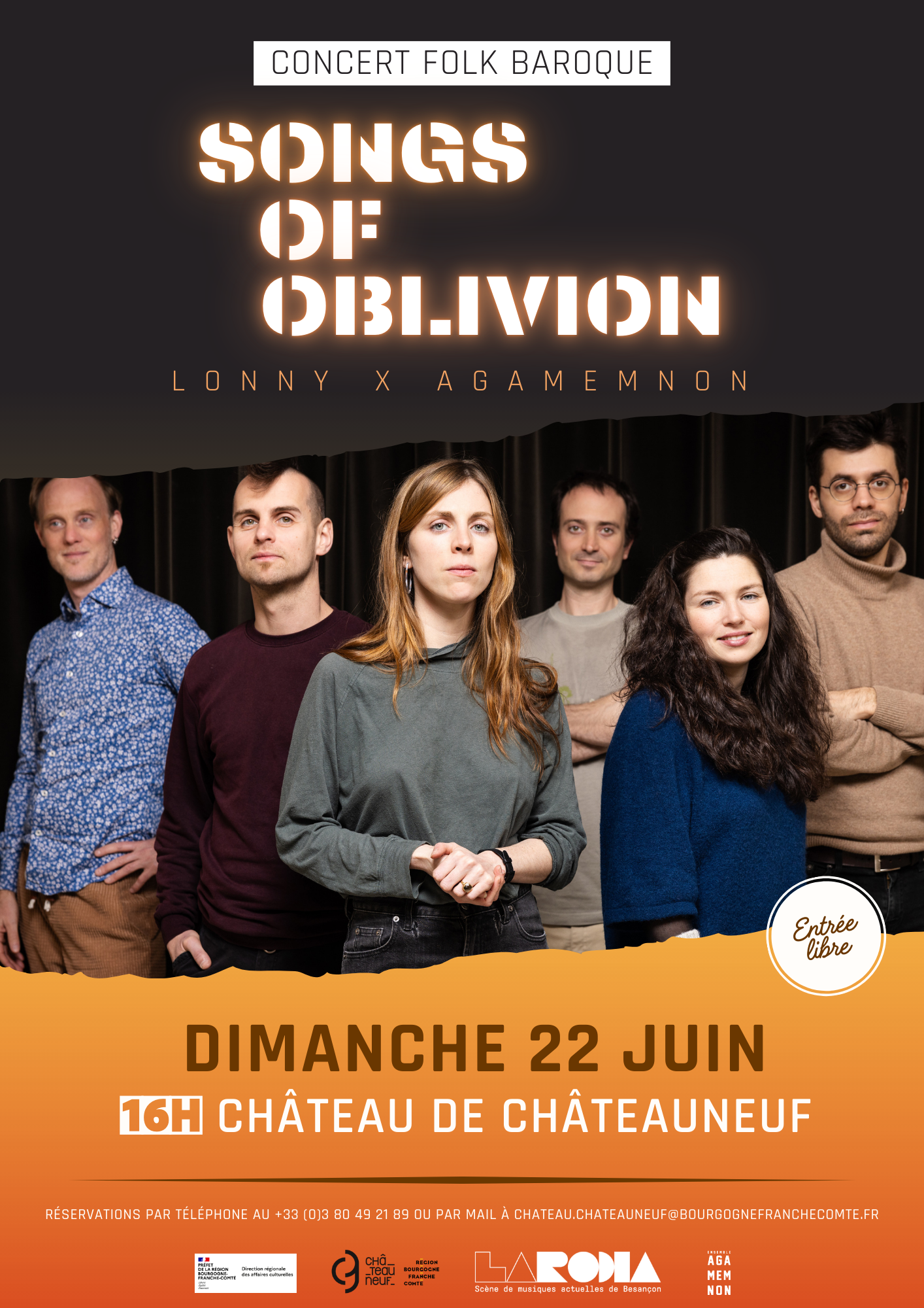 Affiche Songs of Oblivion - CHATEAUNEUF Affiche Songs of Oblivion
