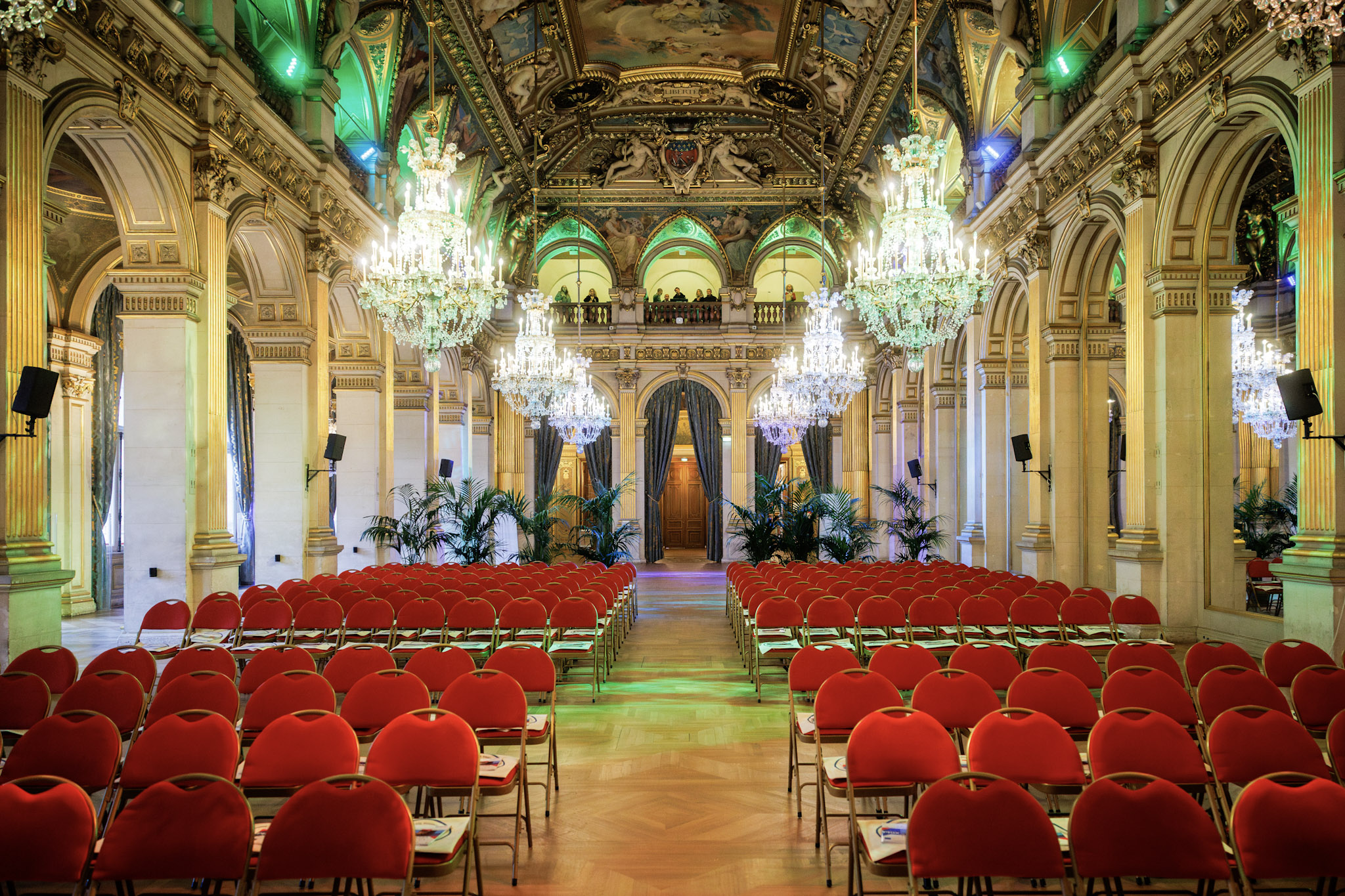 Salle de réception de l'Hôtel de ville de Paris pour le prix TERRITORIA 2025