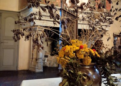 décorations d'hiver dans la grande salle