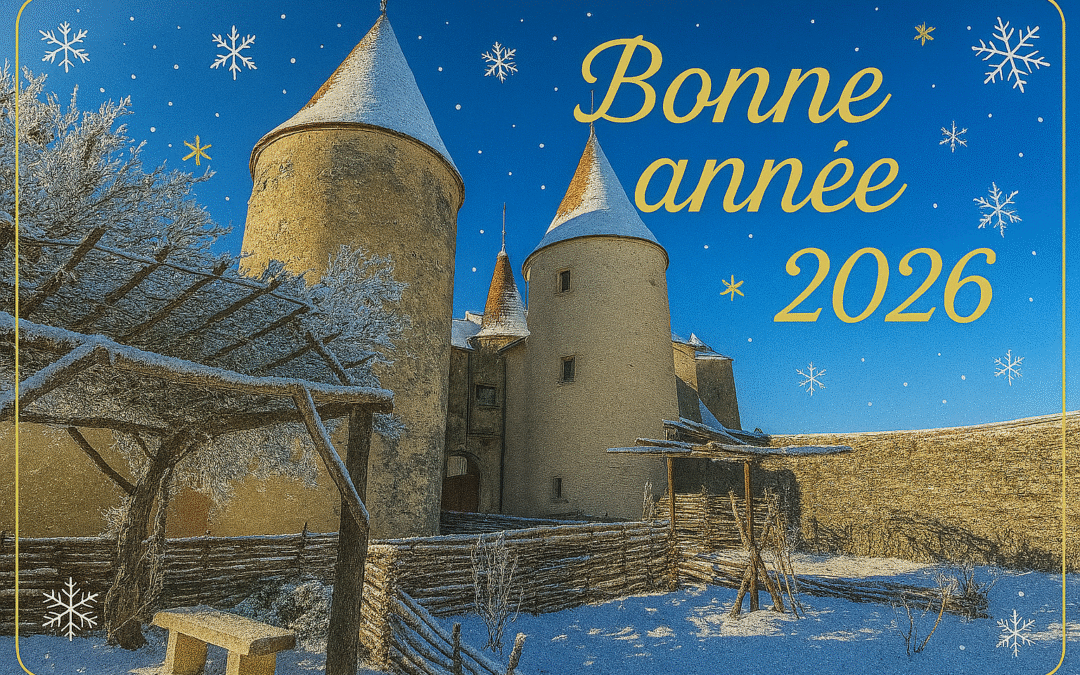 Le jardin du château sous la neige